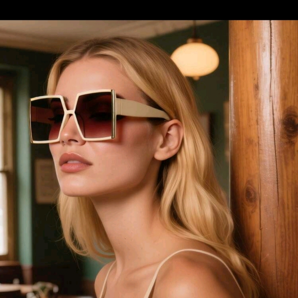 Stylish Cream Sunglasses